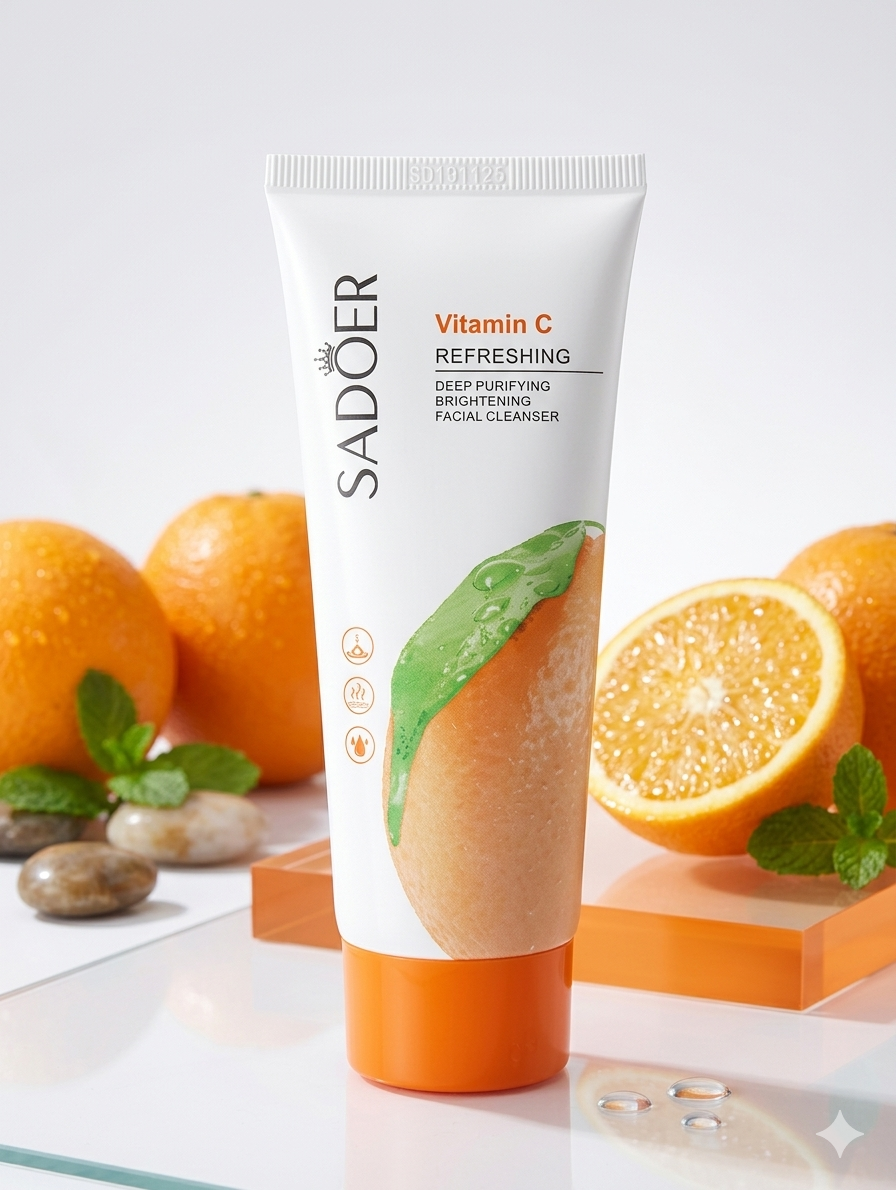 1782217771575 SADOER Vitamin C Refreshing Brightening Facial Cleanser - Image 1