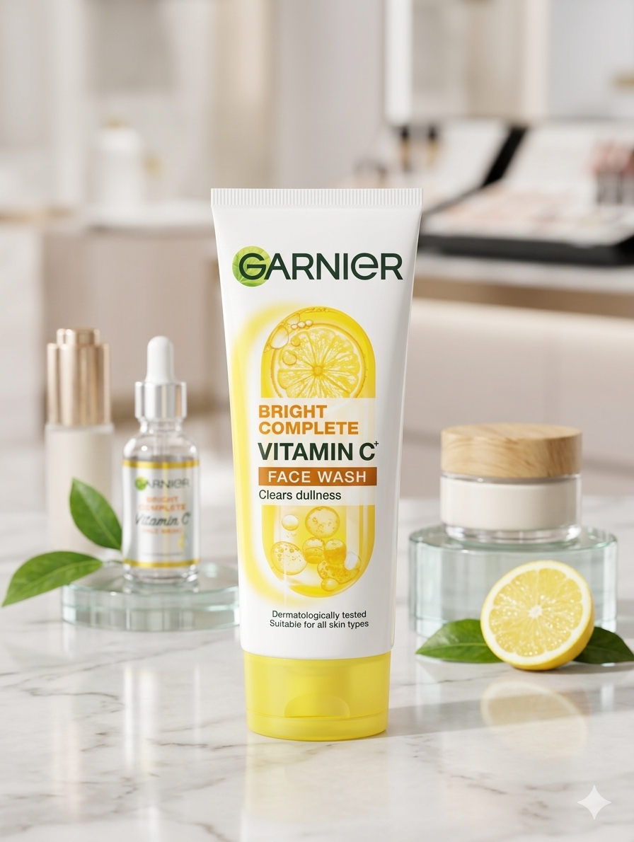 1782236322737 Garnier Bright Complete Vitamin C Face Wash - Image 1