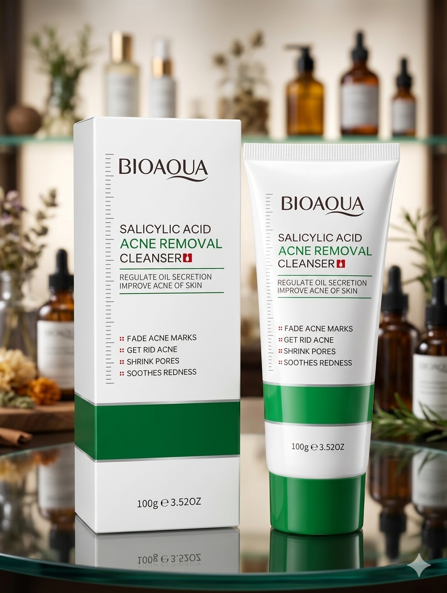 1782354858288 BIOAQUA Salicylic Acid Acne Removal Cleanser - Image 1