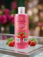 SkinO Strawberry Scented Shower Gel – Glow Your Skin - Image 2