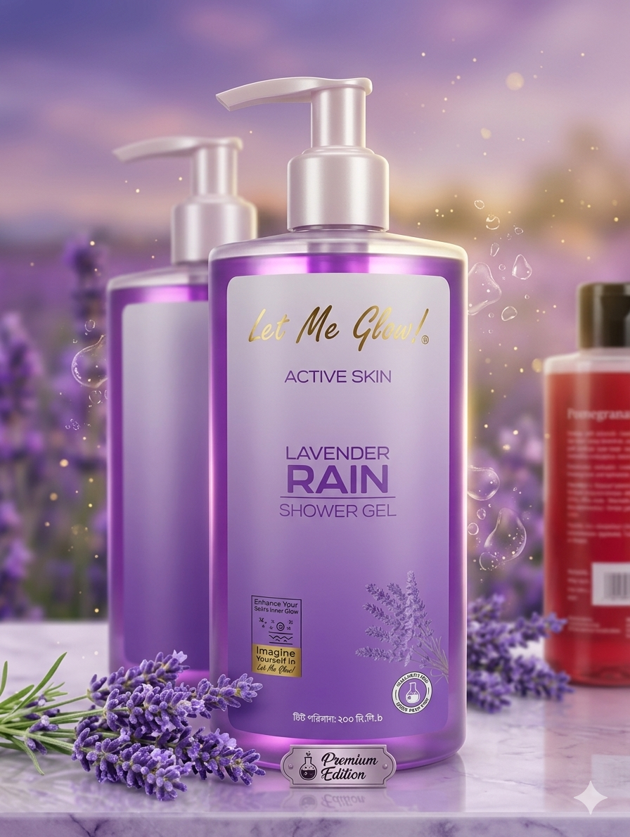 1782552804162 Let Me Glow! Lavender Rain Shower Gel - Image 1