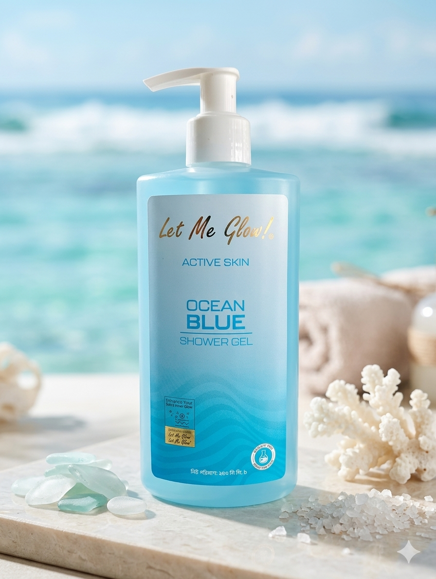 1782727865699 Let Me Glow! Ocean Blue Shower Gel - Image 1