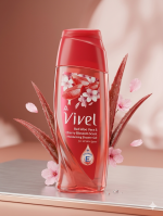 Vivel Moisturising Shower Gel – Red Aloe Vera & Cherry Blossom Scent