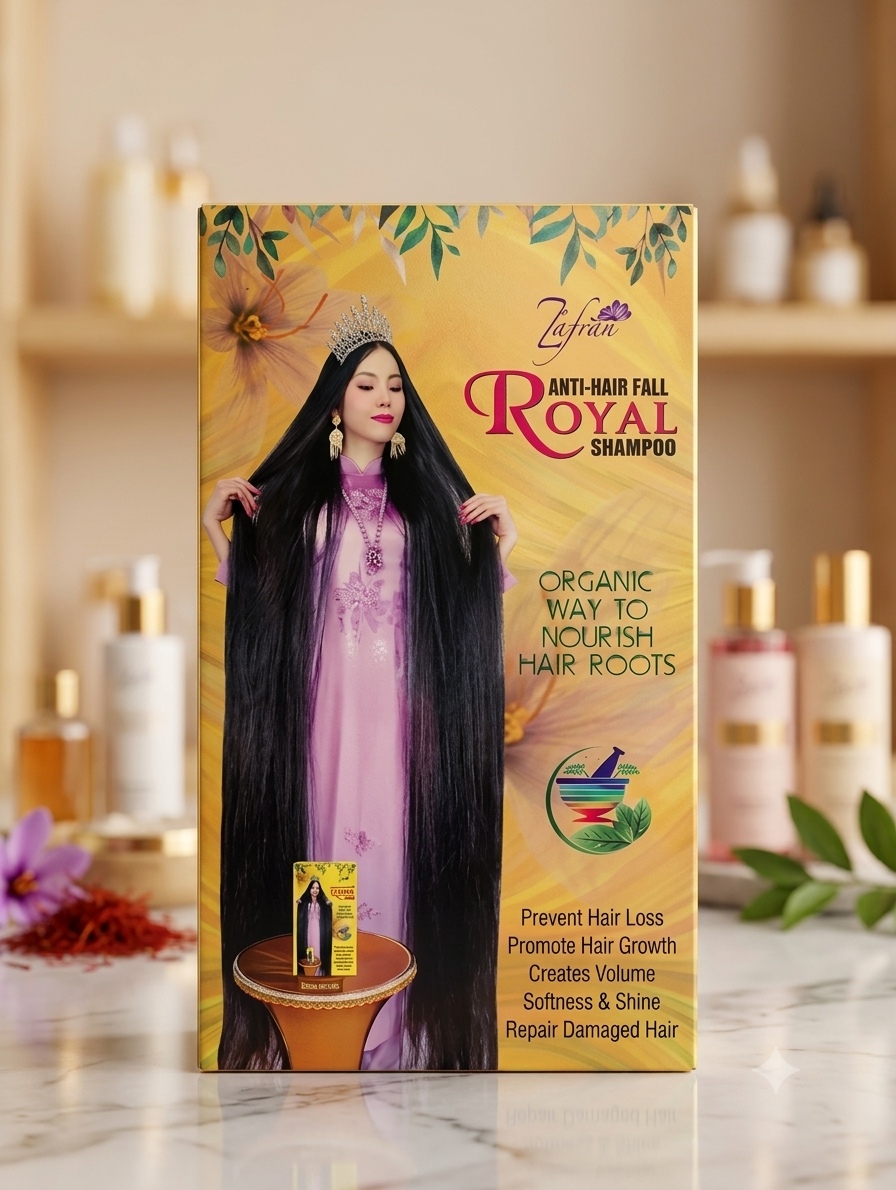 1783056954157 Zafran Anti-Hair Fall Royal Shampoo - Image 1