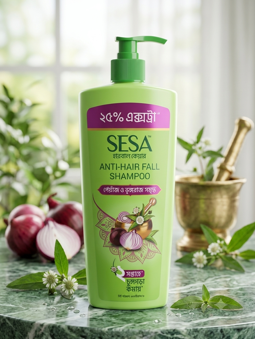 1783067943877 SESA Herbal Care Anti-Hair Fall Shampoo (Onion & Bhringraj) - Image 1