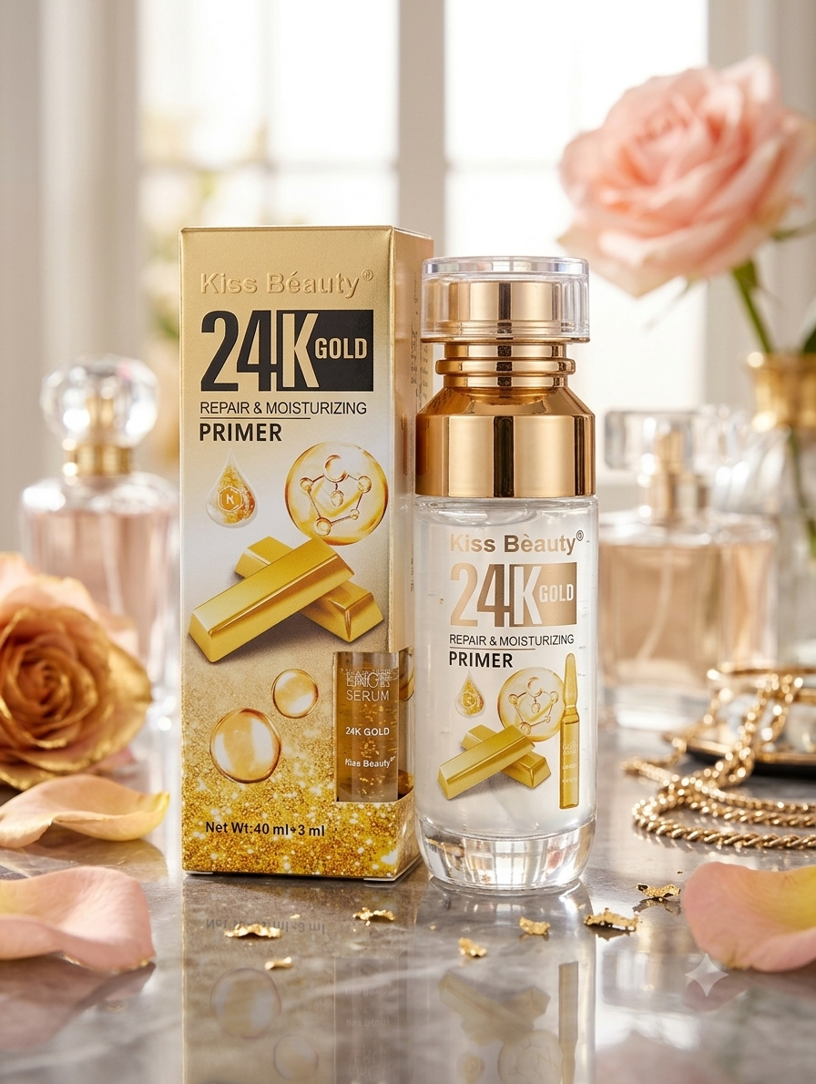 1784729669500 Kiss Beauty 24K Gold Repair & Moisturizing Primer & Essence - Image 1