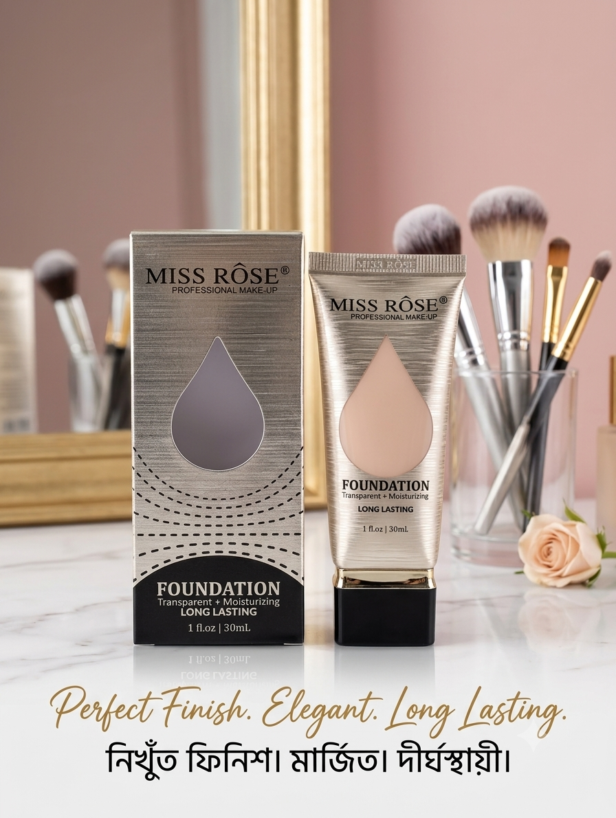 1784802970721 MISS RÔSE Professional Long Lasting Foundation - Image 1