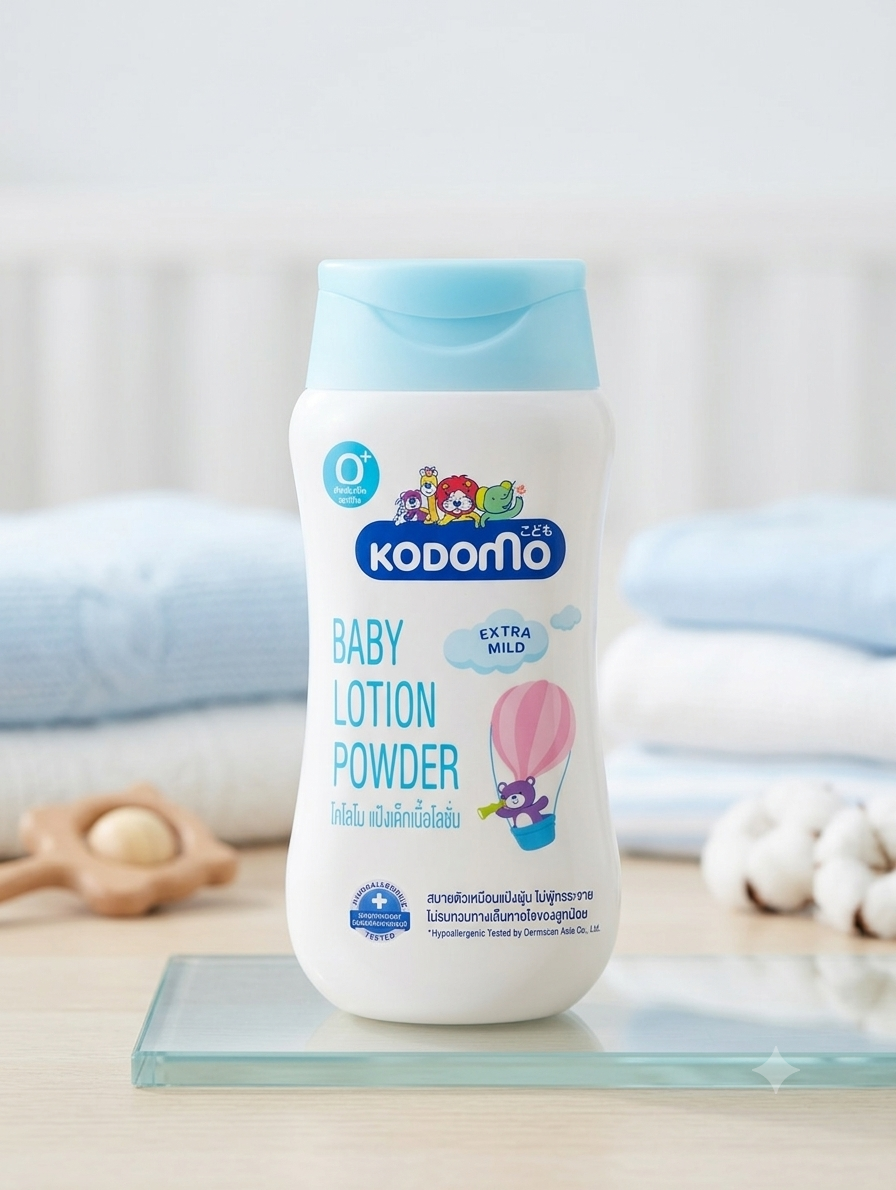 1785311630494 Kodomo Baby Lotion Powder (Extra Mild) - Image 1